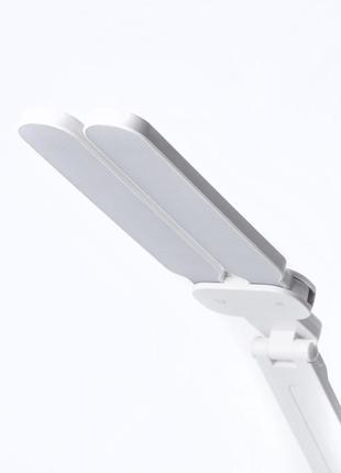 Лампа настільна світлодіодна світильник з usb зарядкою настільна лампа з годинником6 фото