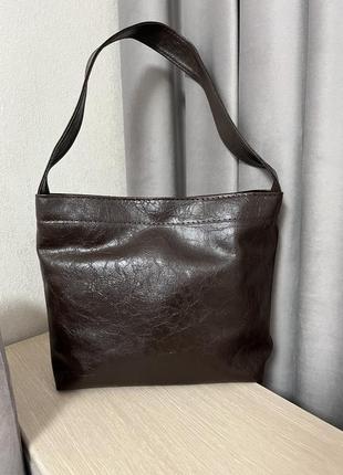 Повсякдення жіноча сумка коричнева