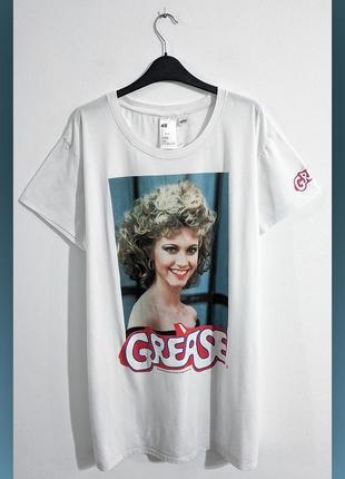 Футболка длинная hennes and mauritz handm grease