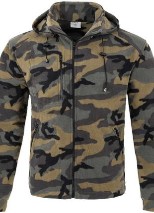 Flra 340 hood camouflage. чоловічий флісовий светр з капюшоном.