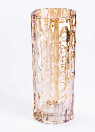 Ваза для цветов больших букетов 28.5 (см) декоративная ваза ø 10.5 (см) для интерьера стеклянная высокая