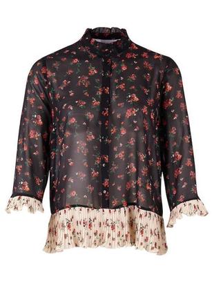 Брендовая красивая блуза saint tropez цветы этикетка
