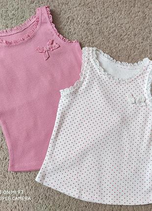 Маечки фирмы matalan, р.18-23м.