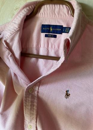Сорочка (рубашка) ralph lauren рожева7 фото