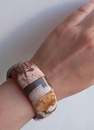 Браслет из натурального камня яшма