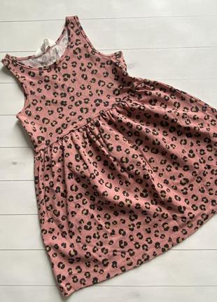 Леопардовое платье h&m zara next