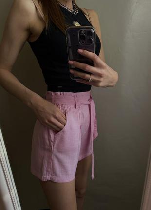 Розовые женские шорты2 фото