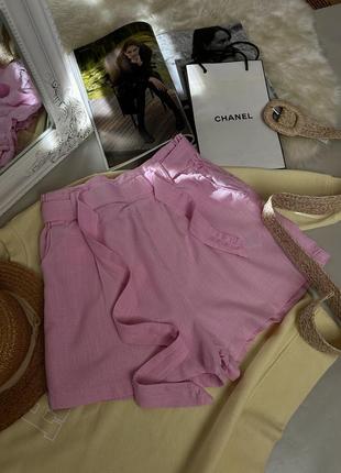 Розовые женские шорты1 фото