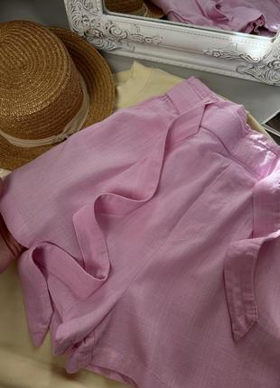 Розовые женские шорты3 фото