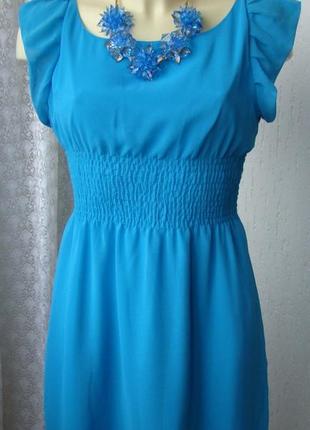 Платье летнее голубое sisters point р.46 5952
