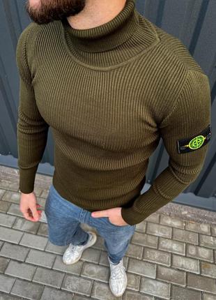 Свитер коричневый stone island 9-454