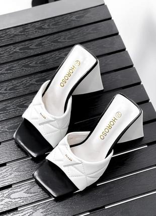 Мюли, шлепанцы на удобной колодке