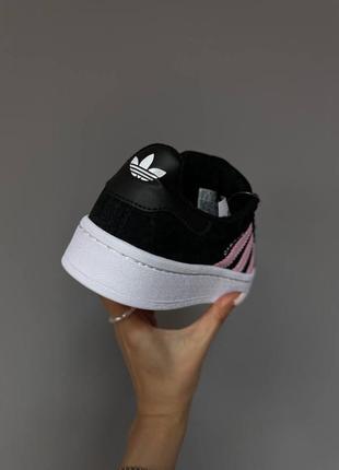 Adidas campus black / pink / white premium4 фото
