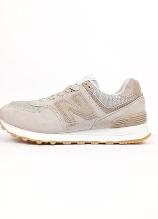 Жіночі кросівки new balance 574 пудра