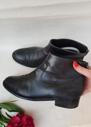 Зручні базові класичні чобітки ботильйони черевики натуральна шкіра bagatt