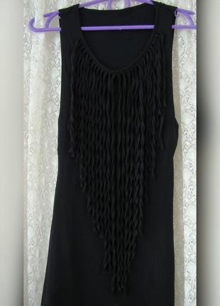 Платье черное миди стрейч италия р.40 6021