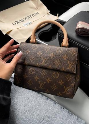 Кожаная сумка в стиле louis vuitton