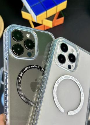 Прозрачный чехол hard keep с поддержкой magsafe для iphone 12 pro max magsafe