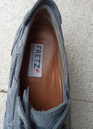 Комфортные туфли, топсайдеры, мокасины из нубуковой кожи fretz8 фото