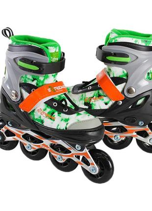 Детские ролики extreme motion rl2430(green светящиеся колеса зеленый s лучшая цена на pokuponline