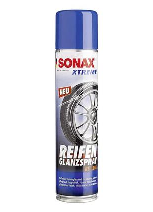 Средство по уходу и чернению шин глянцевое sonax xtreme reifen glanz spray wet look, 400 мл