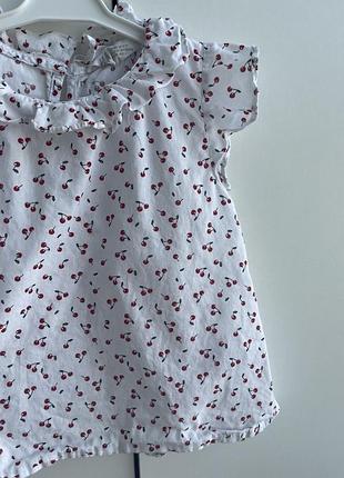 Блуза h&m, блузочка, футболочка, футболка, 2-3 года, 98