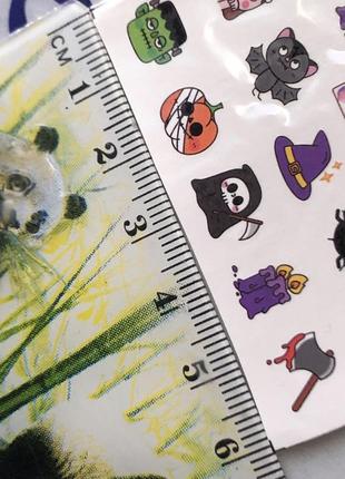 Наклейки на ногти декор для ногтей маникюра водные слайдеры тыквы жнец смерть с косой...