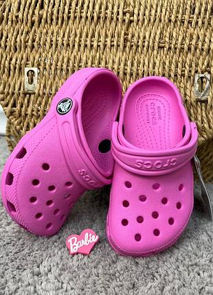 Дитячі крокси сабо crocs classic kids pink усі розміри у разі