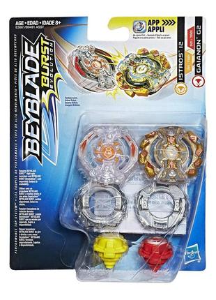 Набор бейблейдов истрос и2 и гаянон г2 beyblade burst evolution dual pack istros i2 and gaianon g2 hasbro