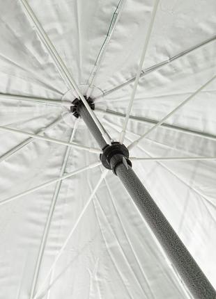 Торвгова парасолька 2.5м з напиленням (чорний метал)3 фото