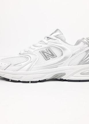 Оберіть стильні жіночі кросівки new balance 530 білі з сріблом