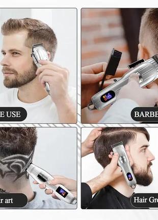 Ckeyin машинка для стриження волосся професійна машинка для стриження волосся, що перезаряджається2 фото