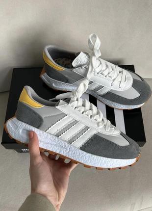 Жіночі кросівки adidas retro e5 grey/yellow