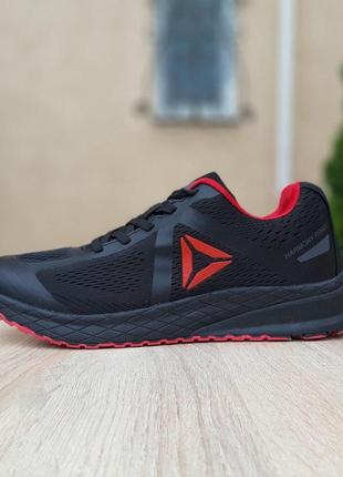 Мужские кроссовки reebok harmony road 3 чорні з червоним