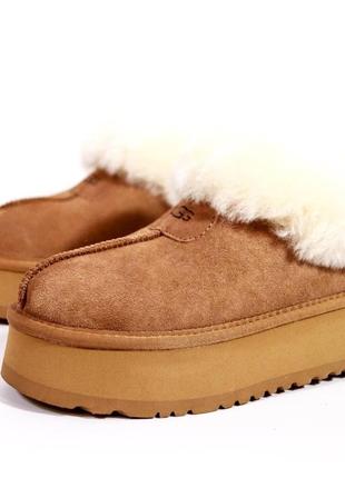 Зимові черевики ugg coquette ultra mini platform chestnut fur