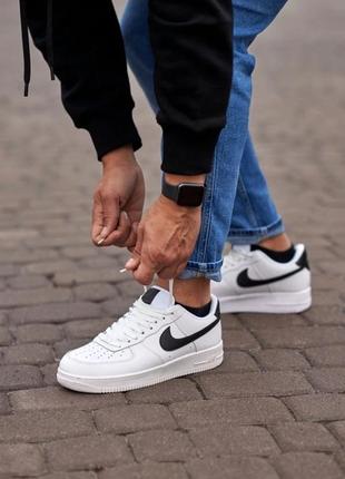 Мужские кроссовки nike air force 1 low white/black