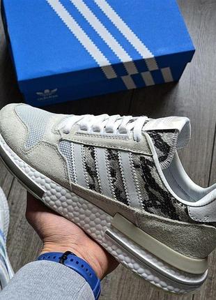 Мужские кроссовки adidas zx 500 rm grey snake