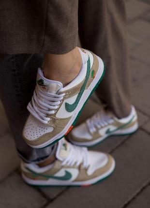 Кроссовки jarritos x nike sb dunk low «phantom orange malachite»