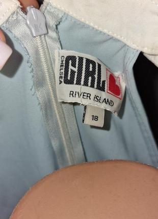 Голубое платье с воротником 6