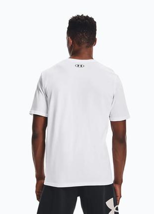 Оригінал футболка тренувальна чоловіча under armour sportstyle left chest ss white/black3 фото