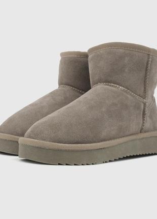 Зимние женские ботинки ugg mini khaki