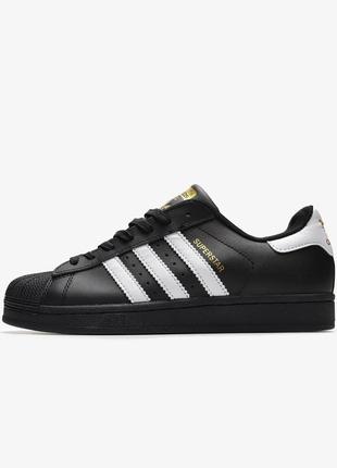 Кросівки adidas superstar 'core black white'