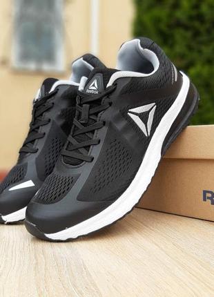 Мужские кроссовки reebok harmony road 3 чорні на білій