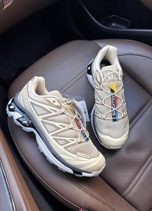 Кроссовки salomon xt-6 gtx  ‘beige’