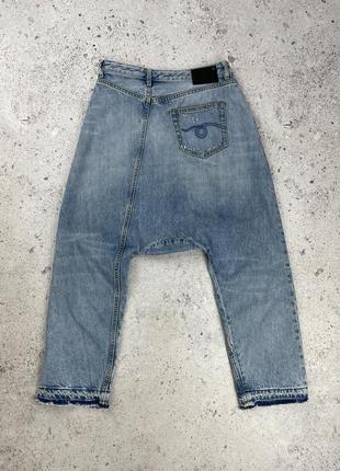 R13 blue twister jeans жіночі стильні джинси оригінал, helmut lang x versace5 фото