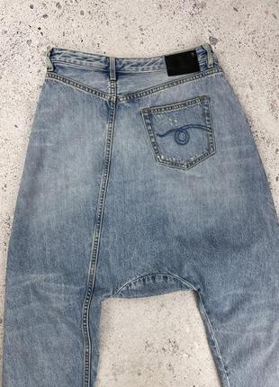 R13 blue twister jeans жіночі стильні джинси оригінал, helmut lang x versace6 фото