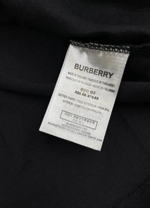 Брендова чоловіча футболка / якісна футболка burberry в чорному кольорі на літо5 фото
