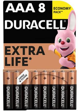 Батарейка duracell aaa лужні 8 шт. в упаковці (5000394203341 / 81480364)