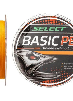 Шнур select basic pe 150m (оранж.) 0.10mm 10lb/4.8kg