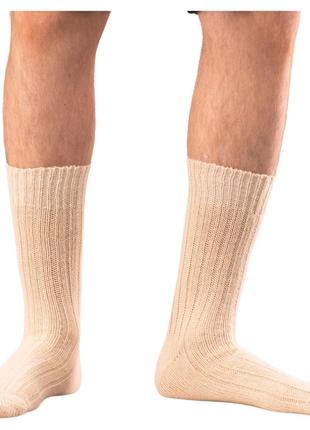 Шкарпетки білі з натуральної вовни «nebat»